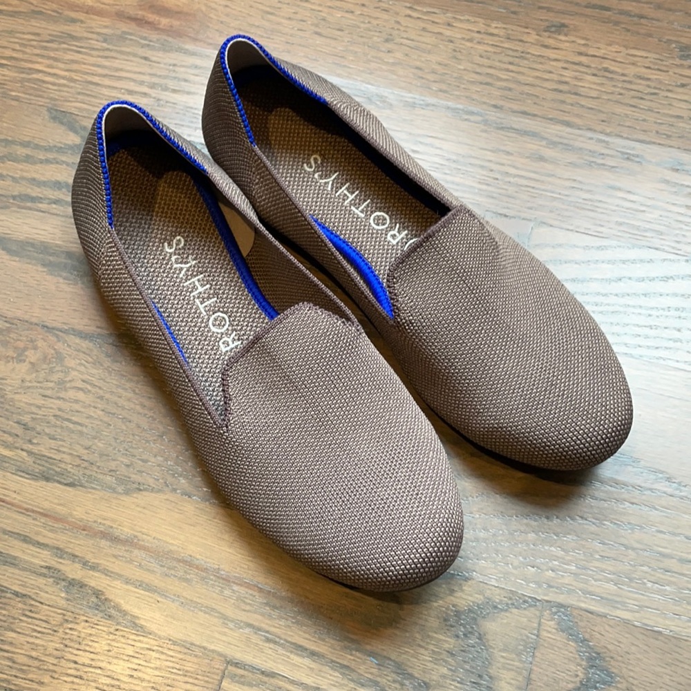 Rothys taupe loafers sz 7.5